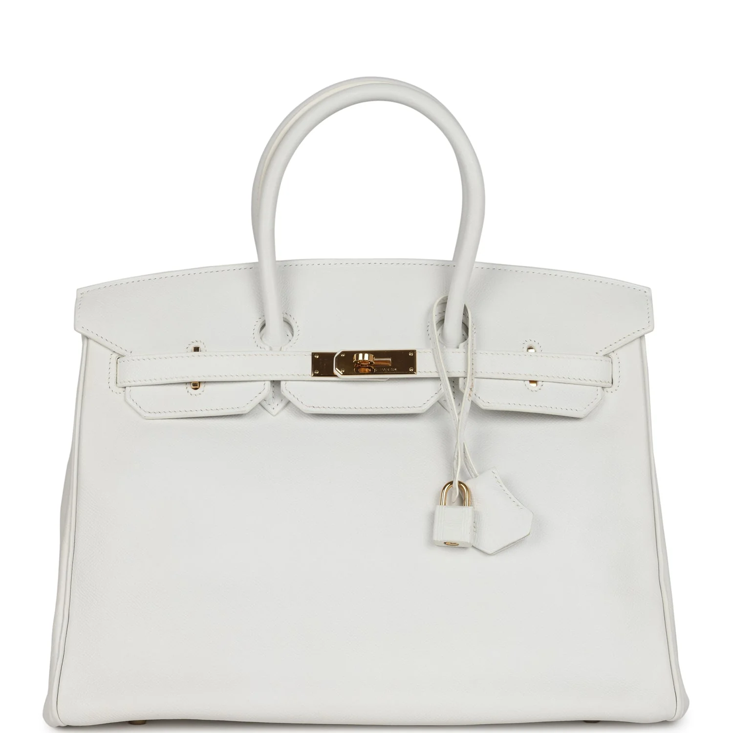 Hermès Birkin 35 White Epsom Gold Hardware