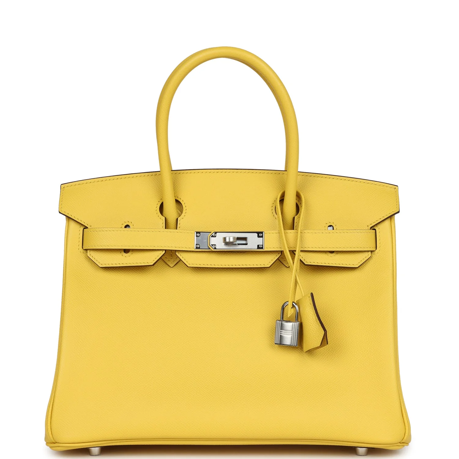 Hermès Birkin 30 Jaune de Naples Epsom Palladium Hardware